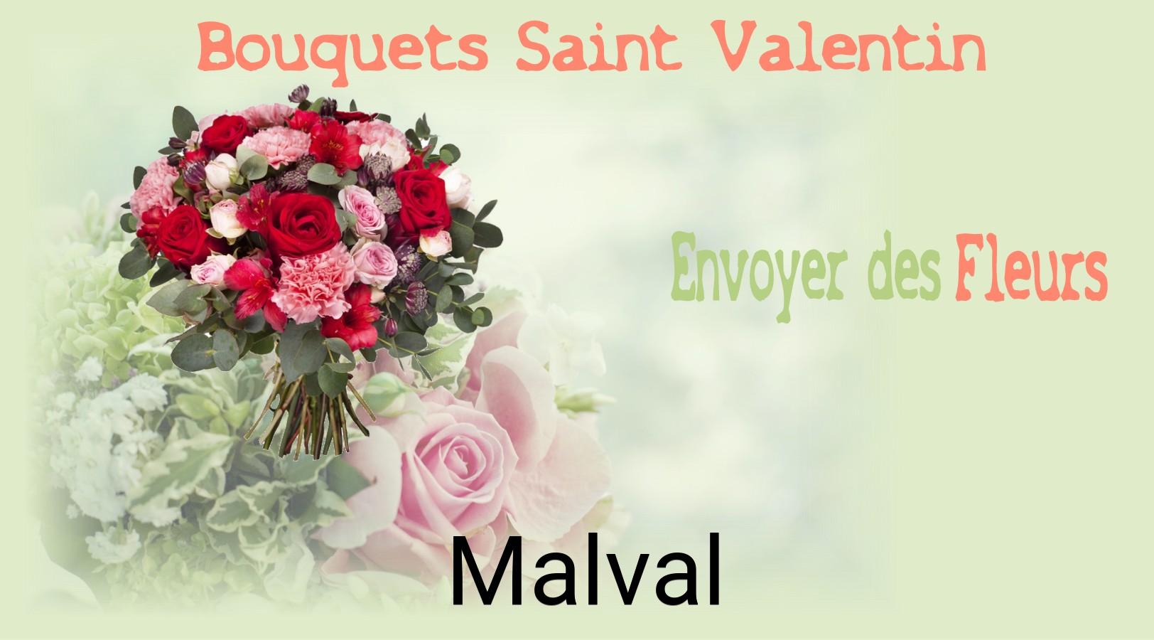 Roses de Saint-Valentin livrées à Malval